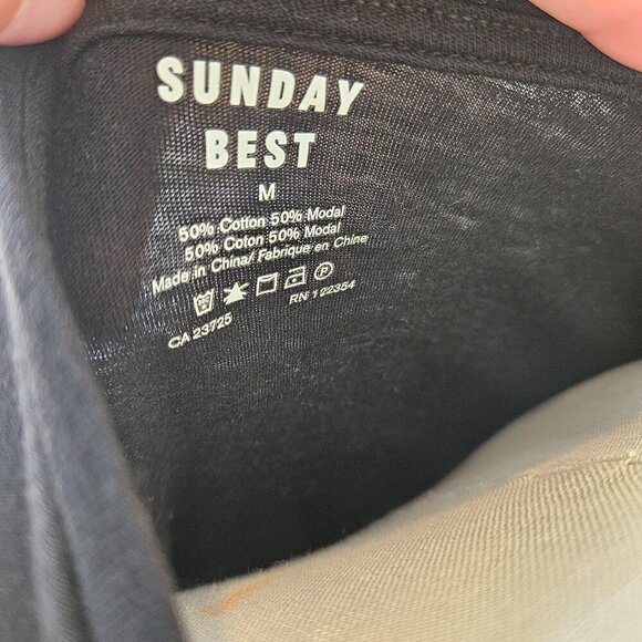 Sunday Best Black Long Sleeve with Red Heart Accent - Picture 4 of 4